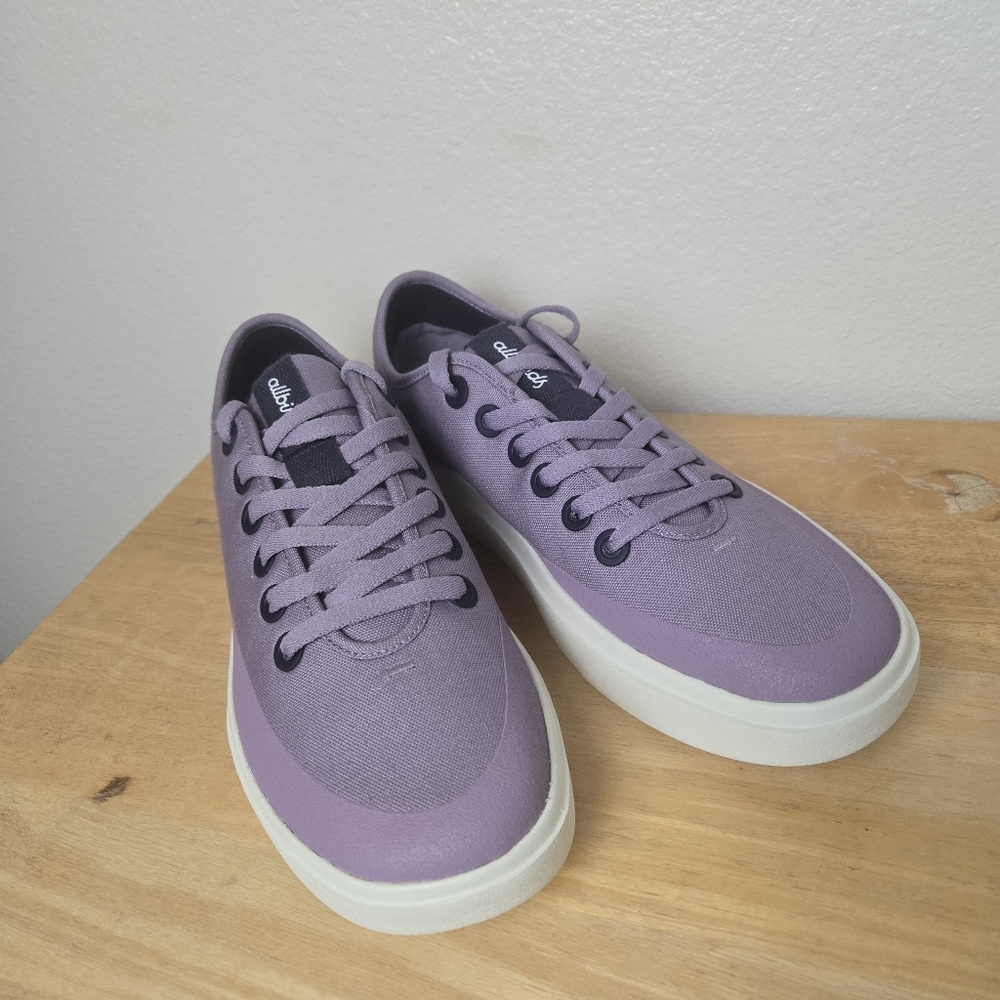 Allbirds Men's Canvas Piper Size 11.5 M Sneakers‎ Rugged Purple Upper White Sole - Picture 3 of 11